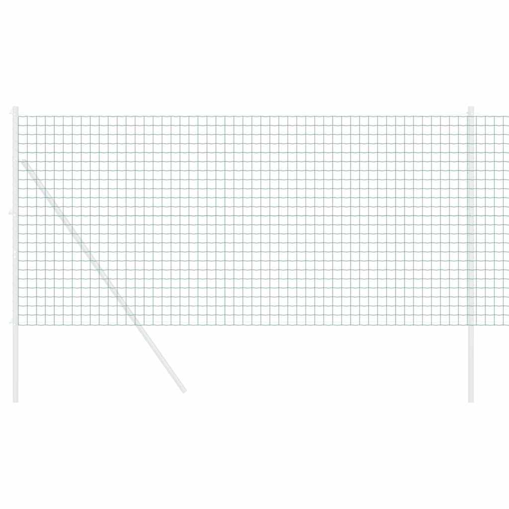 Vidaxl euro hek groen 1 x 10 m pvc-gecoat ijzer