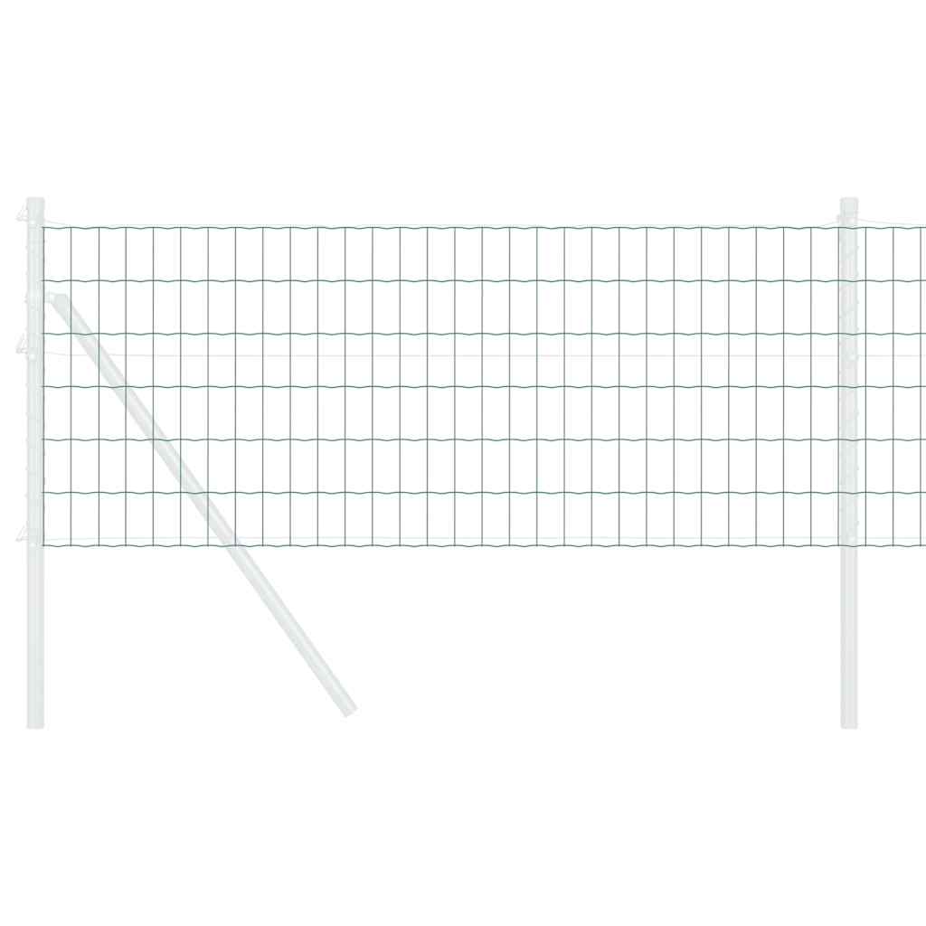Vidaxl euro hek groen 0,8 x 10 m pvc-gecoat ijzer
