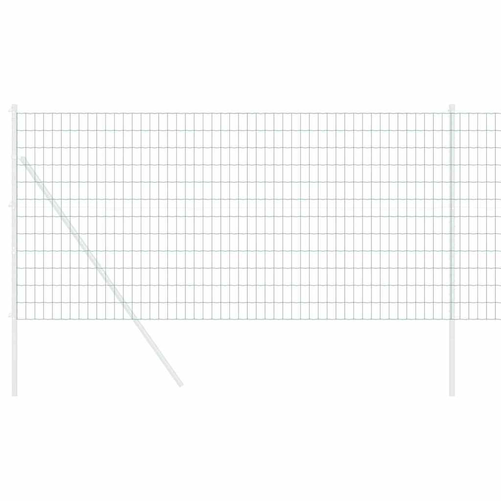 Vidaxl euro hek groen 1,2 x 10 m pvc-gecoat ijzer