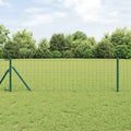 Vidaxl euro hek 0,8 x 10 m pvc-gecoat ijzer groen