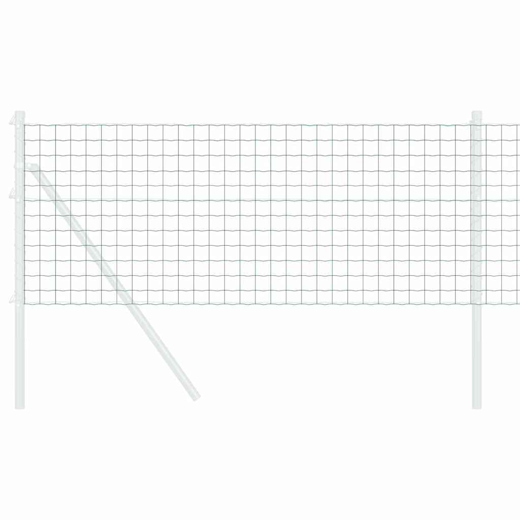 Vidaxl euro hek groen 0,6 x 25 m pvc-gecoat ijzer