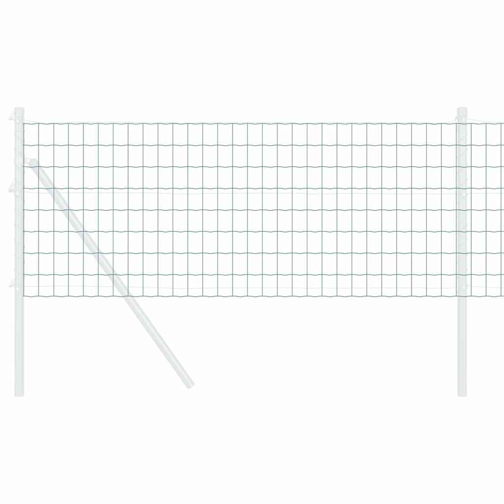Vidaxl euro hek groen 0,4 x 50 m pvc-gecoat ijzer