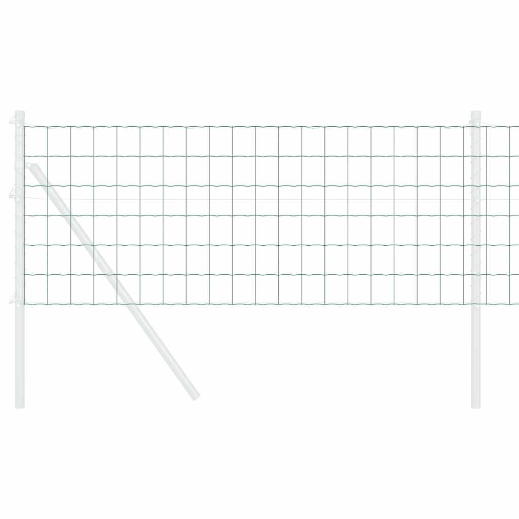 Vidaxl euro hek groen 0,6 x 50 m pvc-gecoat ijzer