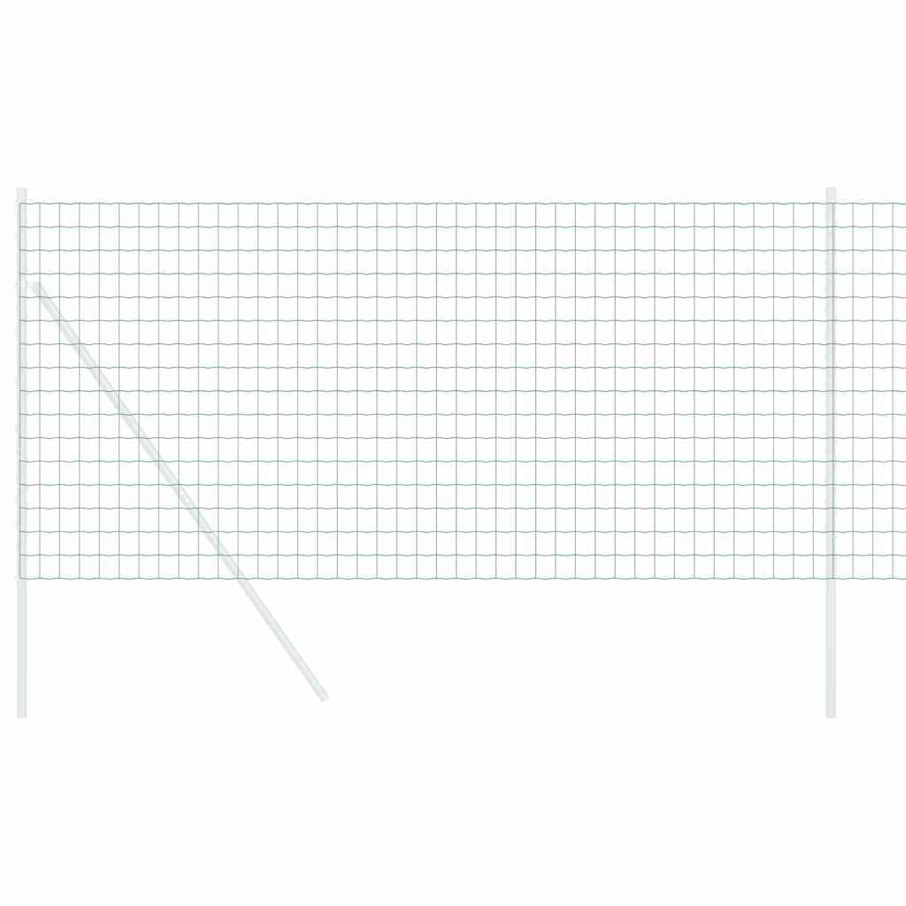 Vidaxl euro hek groen 0,6 x 10 m pvc-gecoat ijzer