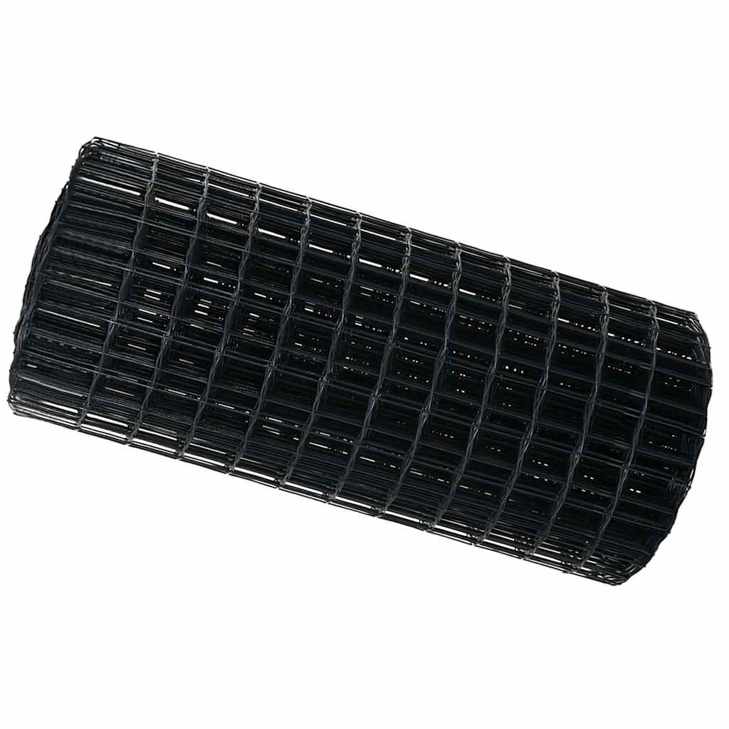 Vidaxl euro hek grijs 0,4 x 50 m pvc-gecoat ijzer