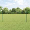 Vidaxl hek met paal groen 1 x 10 m staal
