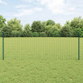 Vidaxl hek met paal groen 0,8 x 10 m staal