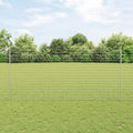 Vidaxl hek met paal zilver 1,6 x 10 m staal