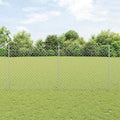 Vidaxl hek met paal zilver 1,4 x 10 m staal