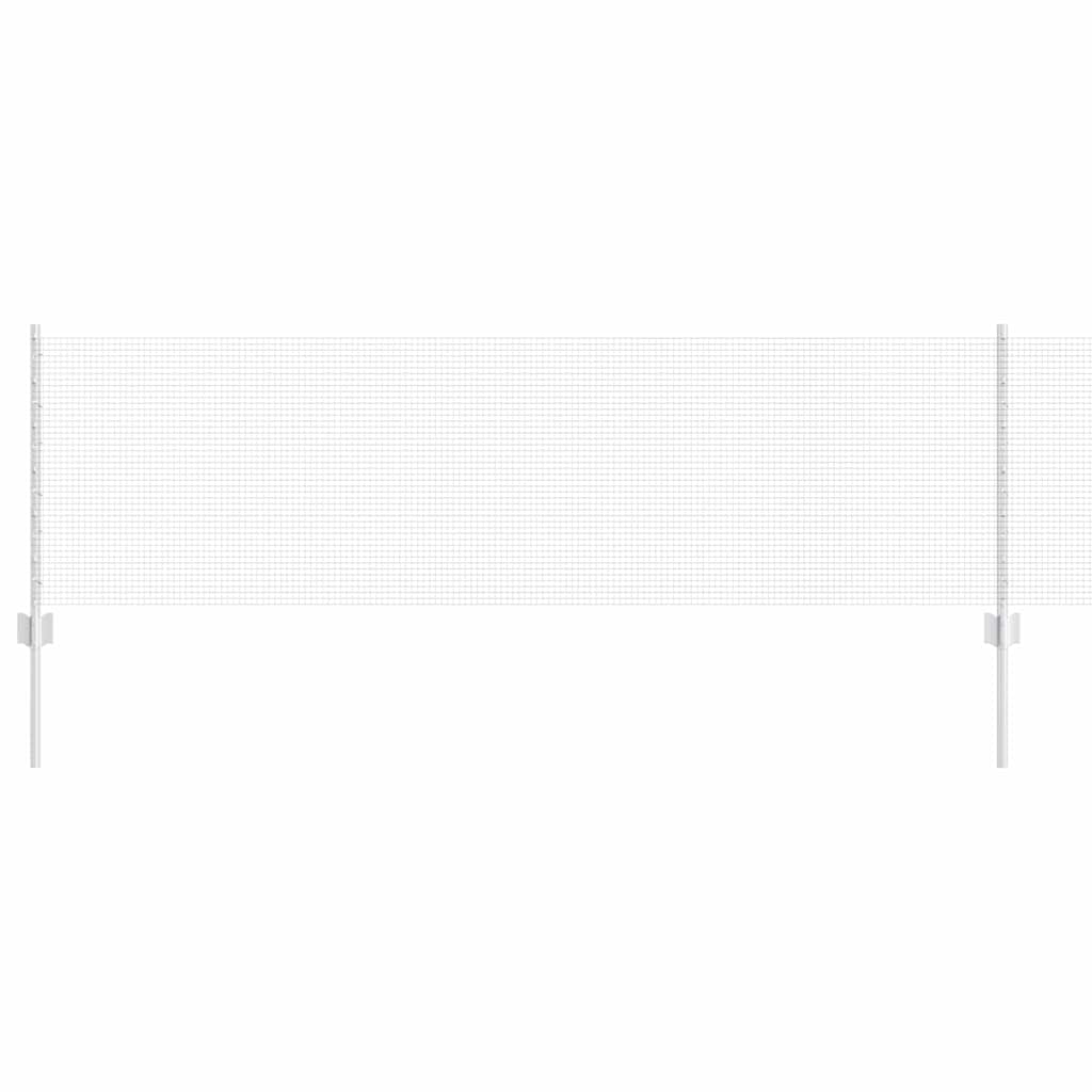 Vidaxl hek met paal zilver 0,6 x 10 m staal