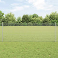 Vidaxl hek met paal zilver 0,8 x 10 m staal