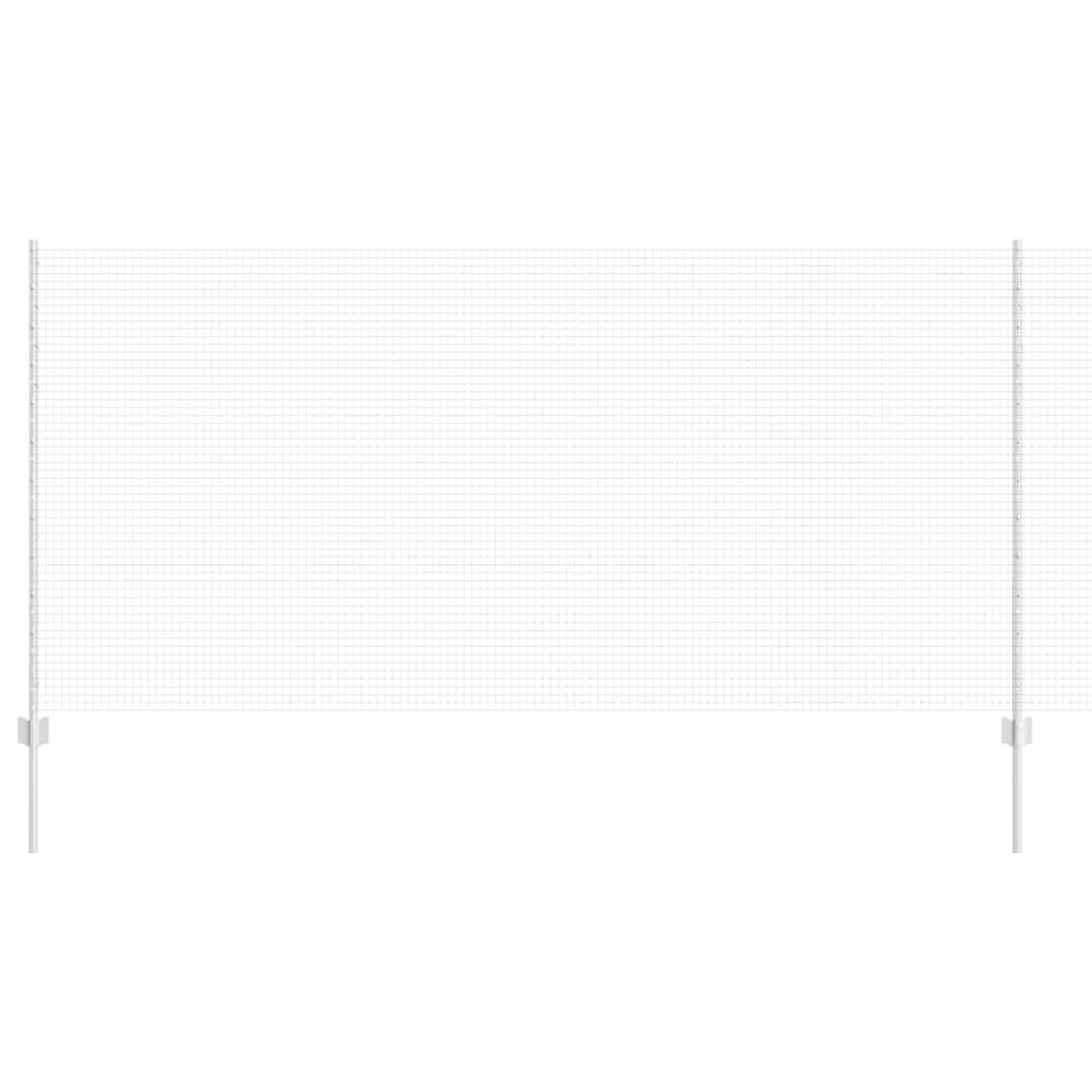 Vidaxl hek met paal zilver 1,2 x 10 m staal