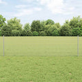 Vidaxl hek met paal zilver 0,6 x 25 m staal