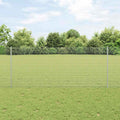 Vidaxl hek met paal zilver 1 x 25 m staal