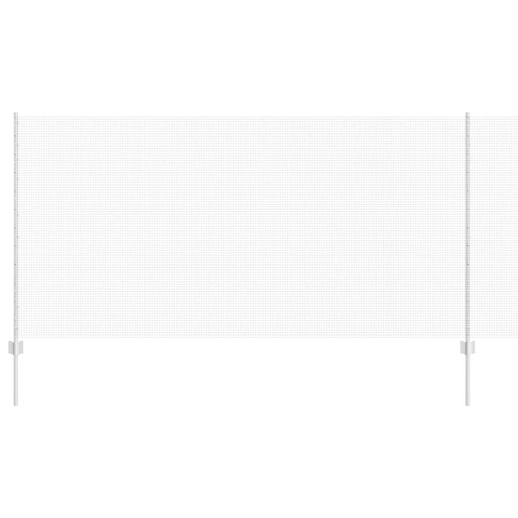 Vidaxl hek met paal zilver 1,2 x 25 m staal