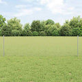 Vidaxl hek met paal zilver 0,6 x 50 m staal