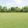 Vidaxl hek met paal zilver 0,4 x 25 m staal