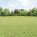 Vidaxl hek met paal zilver 0,4 x 50 m staal