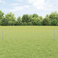 Vidaxl hek met paal zilver 0,4 x 50 m staal