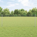 Vidaxl hek met paal zilver 0,8 x 50 m staal