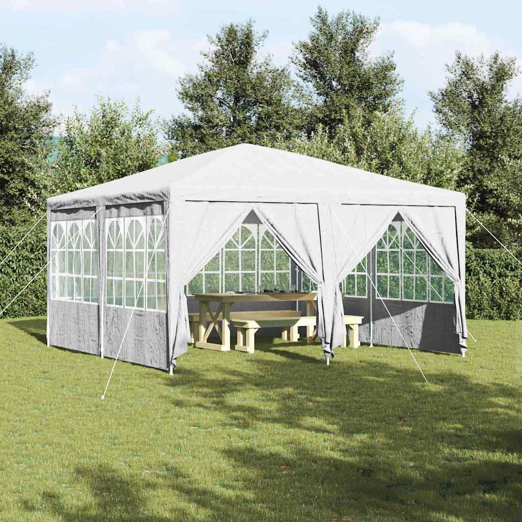Vidaxl partytent 400 x 400 x 266 cm wit polyetheen