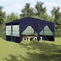 Vidaxl partytent blauw 400 x 400 x 266 cm polyetheen