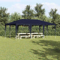 Vidaxl partytent blauw 600 x 400 x 266 cm polyethyleen en staal