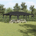 Vidaxl partytent antraciet 600 x 400 x 266 cm polyethyleen en staal