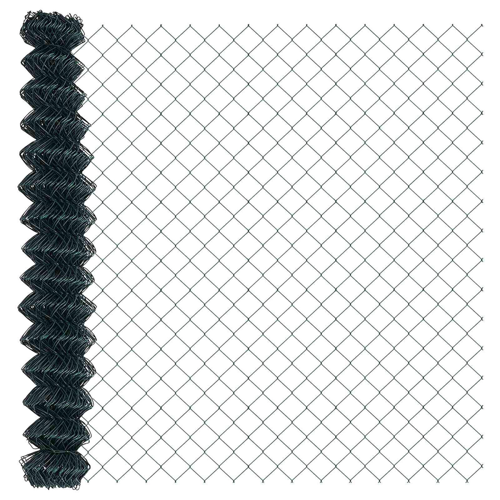 Vidaxl kettenschakelhek groen 10 x 1,6 m staal
