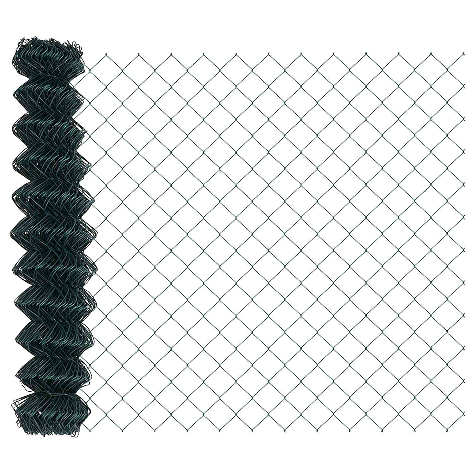 Vidaxl kettenschakelhek groen 10 x 1,2 m staal