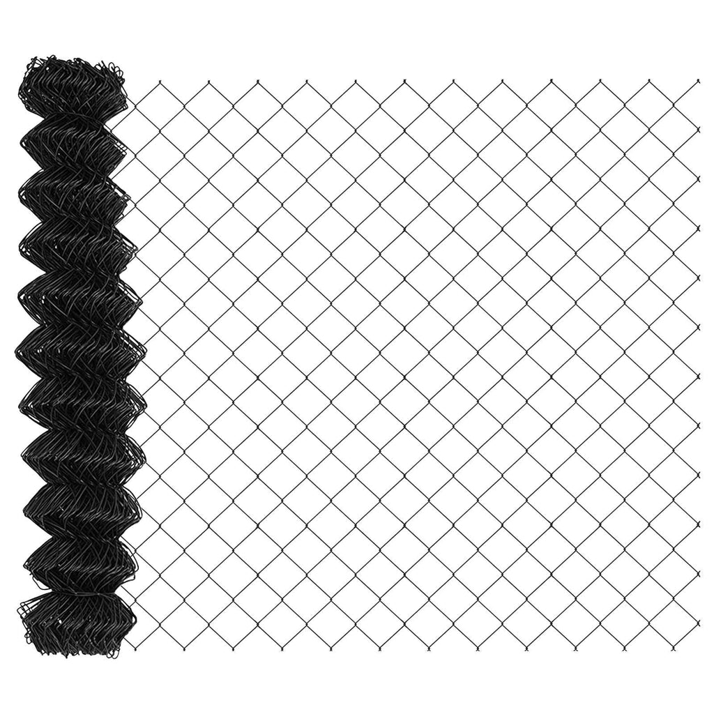 Vidaxl kettenschakelhek grijs 10 x 1,4 m staal
