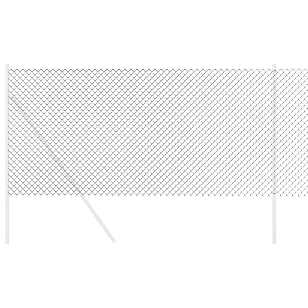 Vidaxl kettenschakelhek grijs 25 x 1,2 m staal