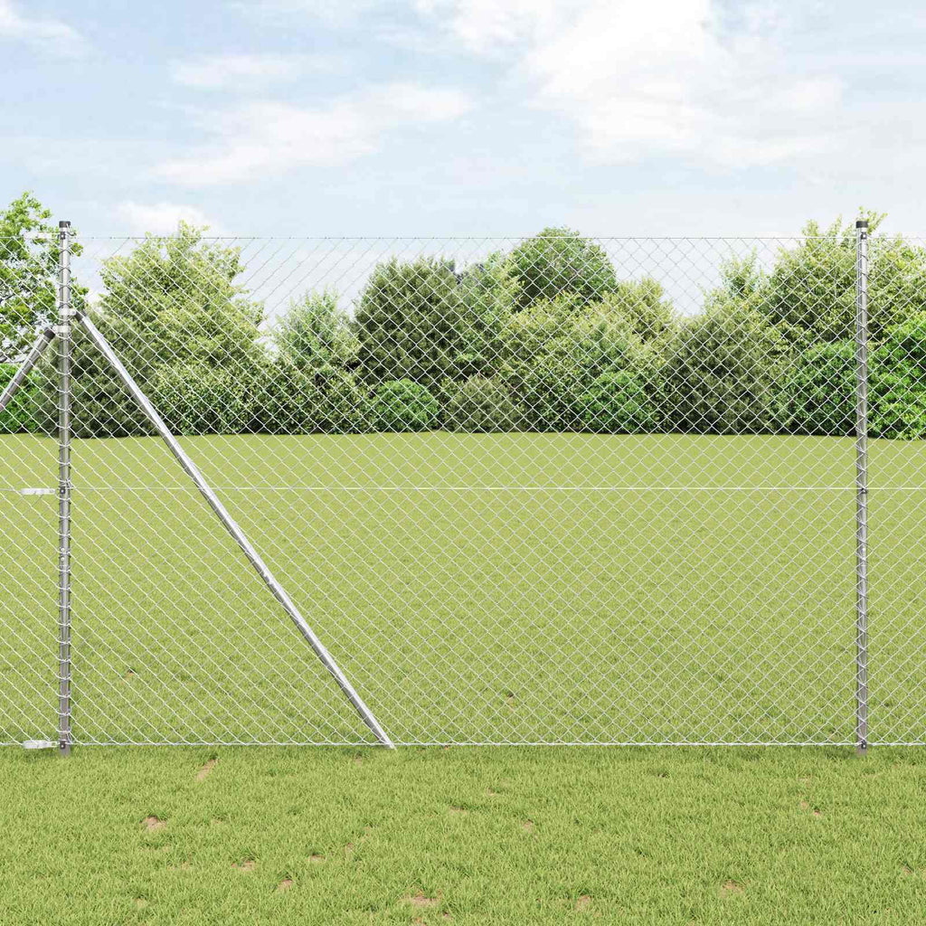 Vidaxl kettenschakelhek zilver 10 x 1,5 m gegalvaniseerd staal
