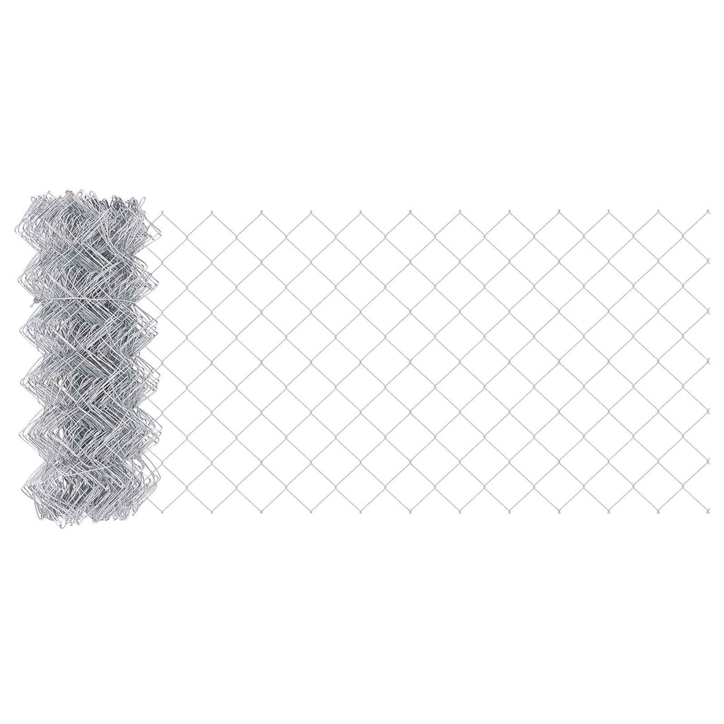Vidaxl kettenschakelhek zilver 25 x 0,8 m gegalvaniseerd staal