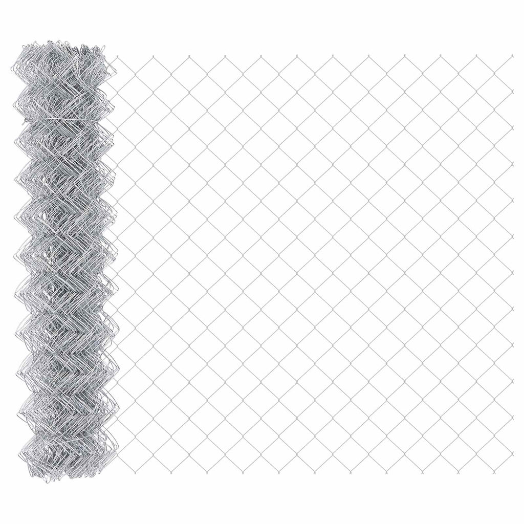 Vidaxl kettenschakelhek zilver 25 x 1,2 m gegalvaniseerd staal