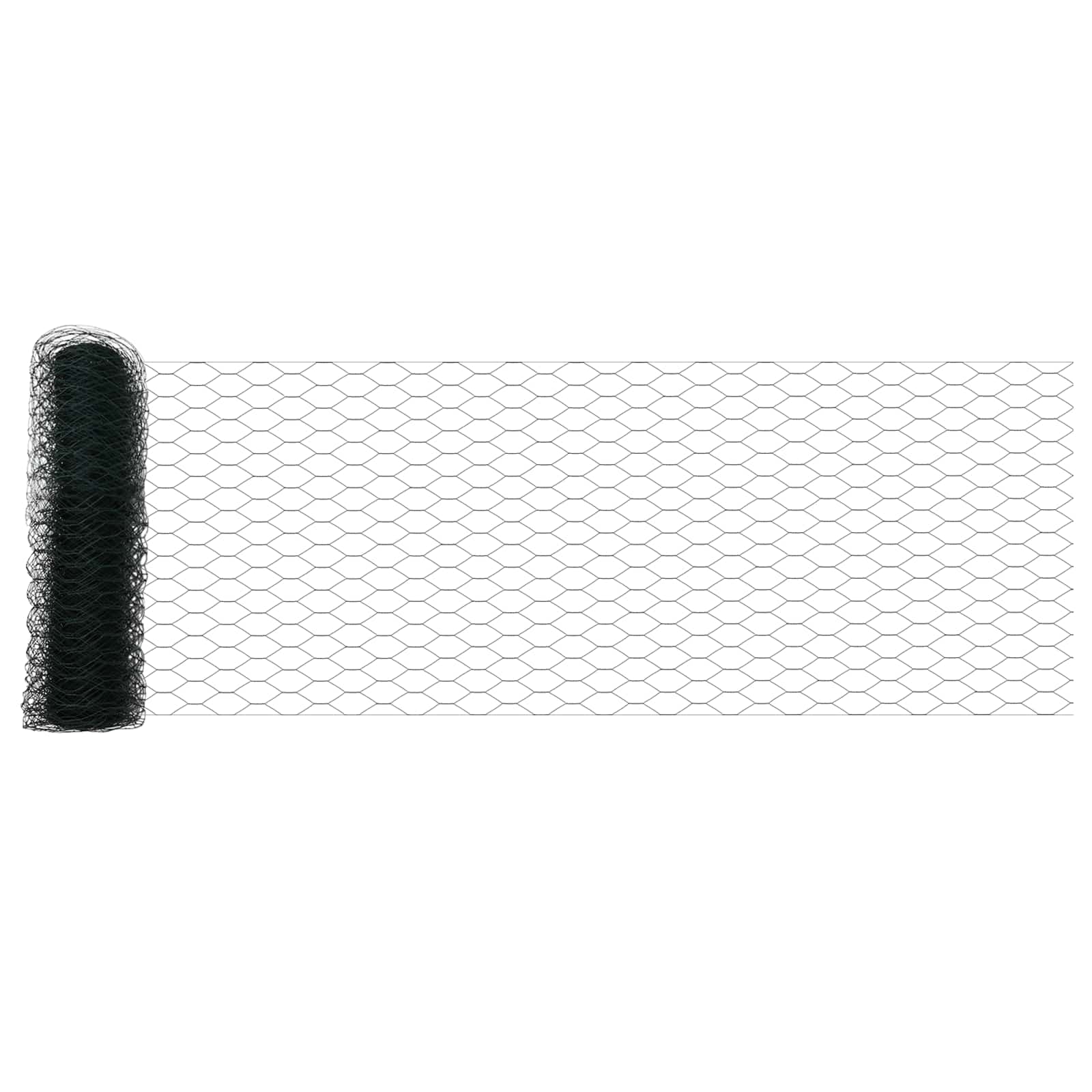 Vidaxl hexagon hek groen 0,6 x 10 m pvc