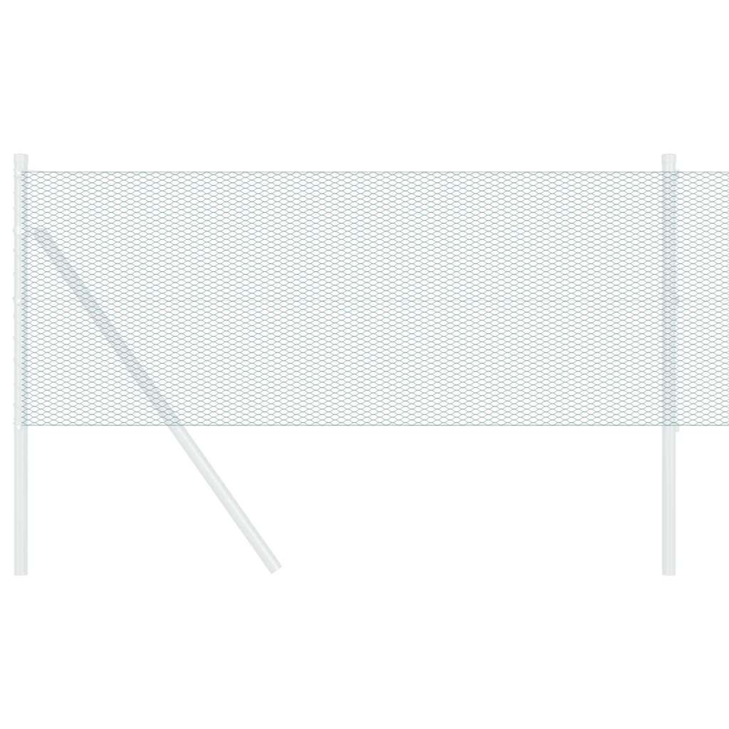 Vidaxl hexagon hek groen 0,8 x 25 m pvc