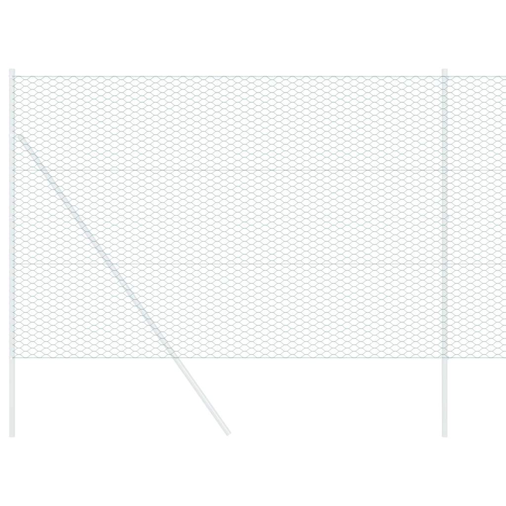 Vidaxl hexagon hek groen 1,4 x 25 m pvc