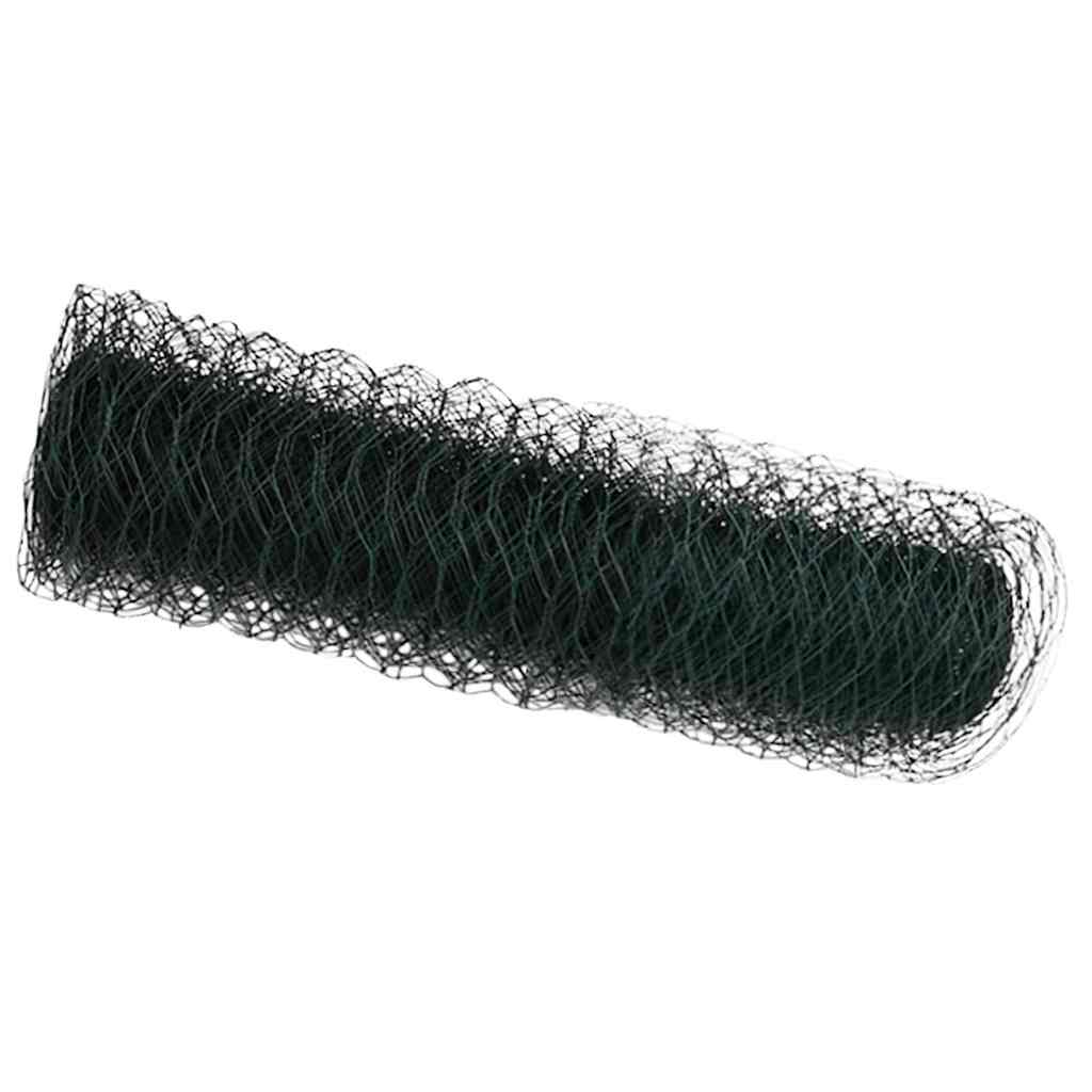 Vidaxl hexagon hek groen 0,5 x 50 m pvc