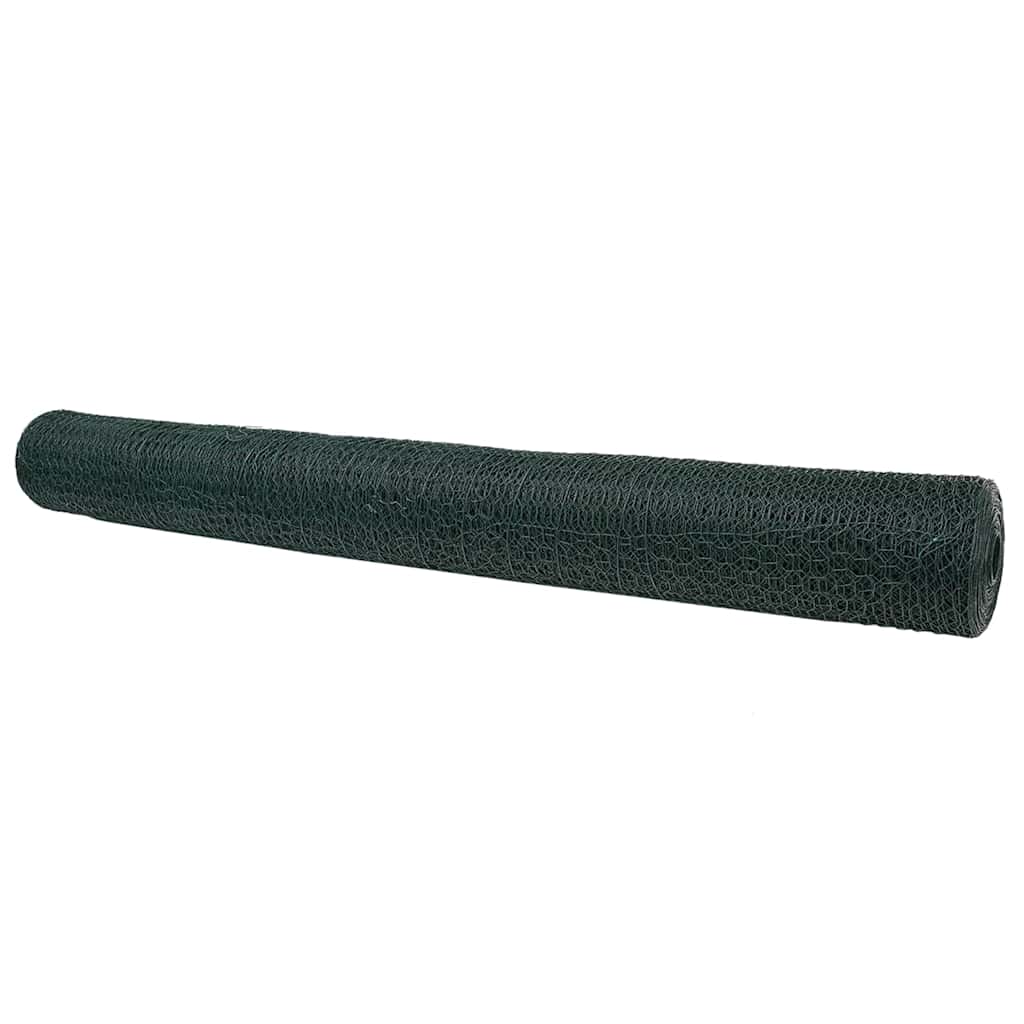 Vidaxl hexagon hek groen 1,2 x 50 m pvc