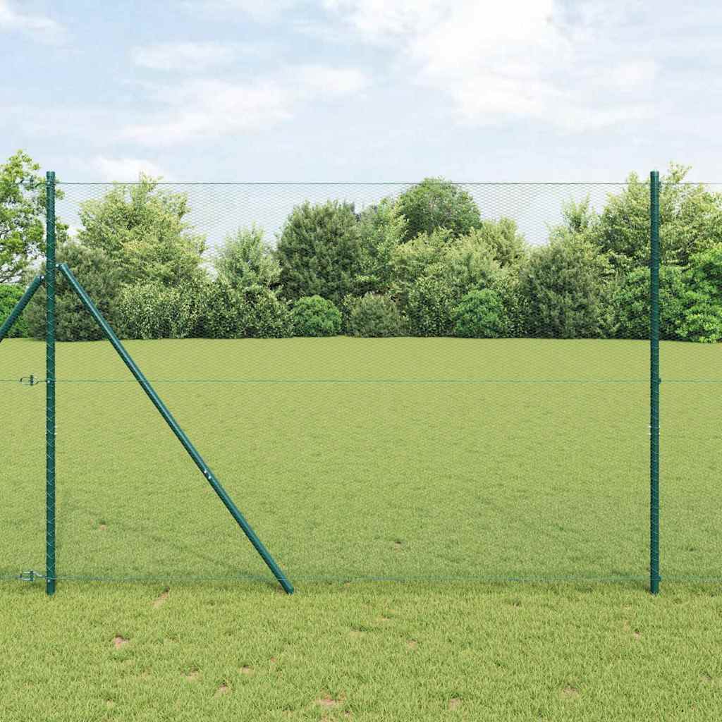 Vidaxl hexagon hek groen 1,6 x 50 m pvc