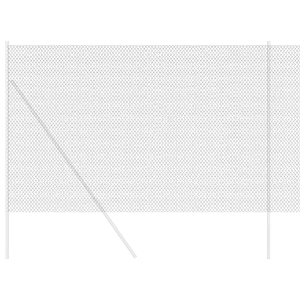 Vidaxl hexagon hek grijs 1,6 x 25 m pvc