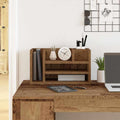 Vidaxl bureau organizer oudhout 44,5 x 24 x 25 cm bewerkt hout
