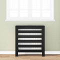 Vidaxl radiatorafdekking zwart eiken 78 x 20 x 82 cm bewerkt hout
