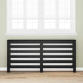 Vidaxl radiatorafdekking zwart eiken 175 x 20 x 82 cm bewerkt hout