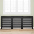 Vidaxl radiatorafdekking zwart eiken 205 x 21,5 x 83,5 cm bewerkt hout