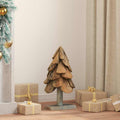 Vidaxl kerstboom met standaard bruin 61 cm massief teakhout