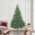 Vidaxl kunstmatig voorverlicht kerstboom met 300 led groen 240 cm pvc