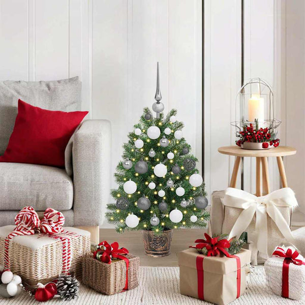 Vidaxl kunstkerstboom groen 75 cm pe en pvc