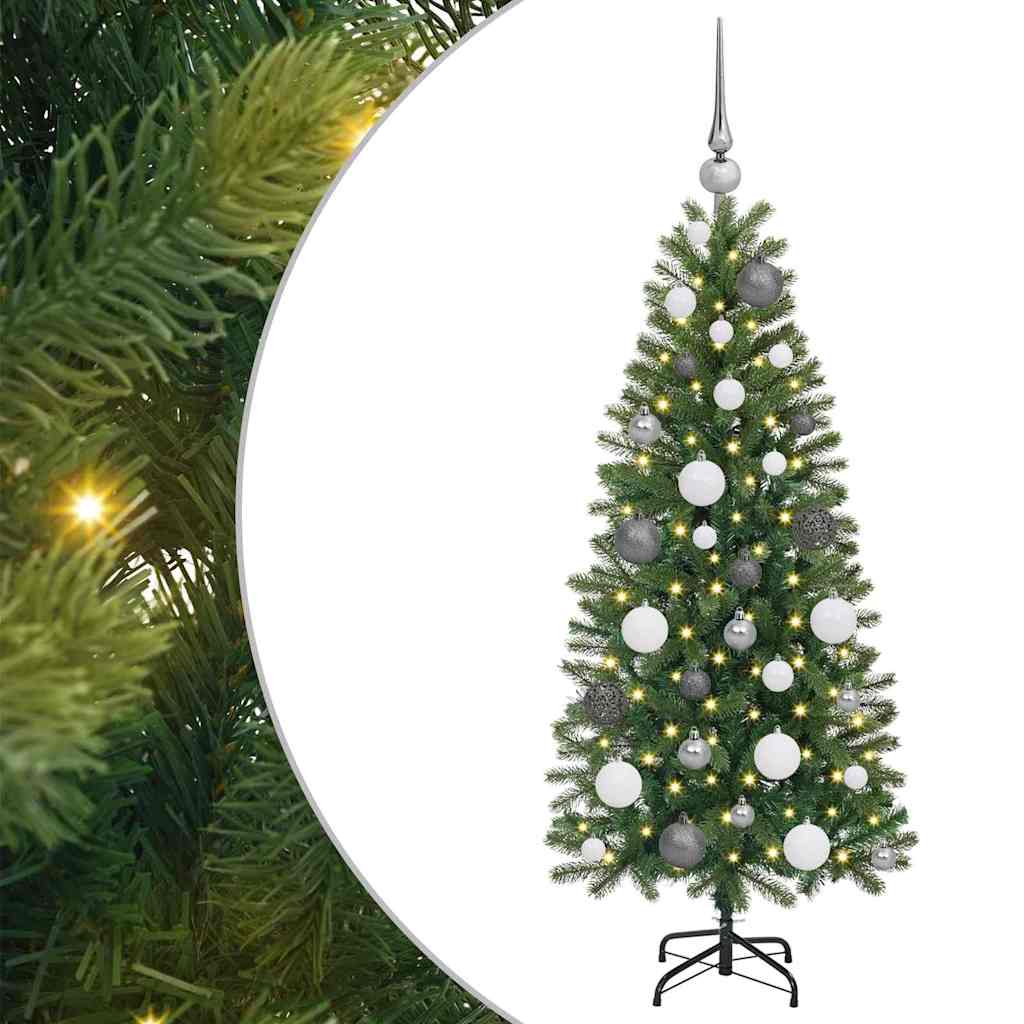 Vidaxl kunstkerstboom met 150 led met standaard groen 120 cm pe en pvc